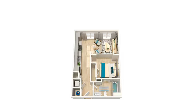 S1 590sf 0/1 3082 floor plan